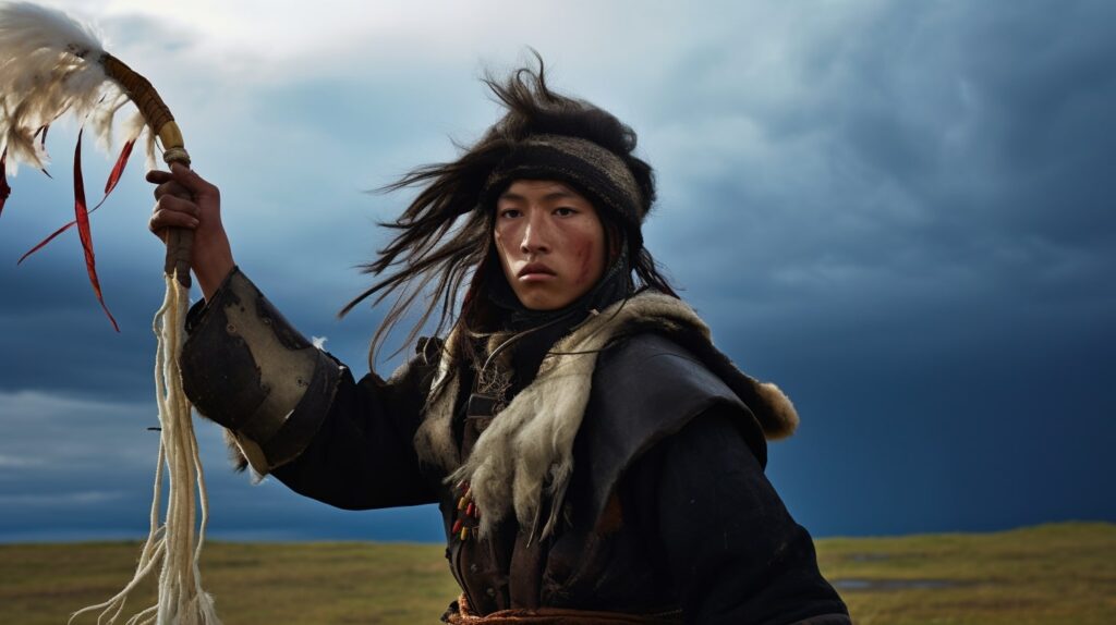 A young Mongolian shaman
